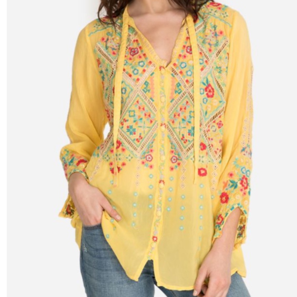 Johnny Was Arges Blouse